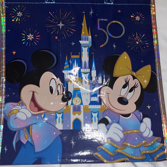 Walt Disney World's 50th Celebration Small Medium Duo Reuseable Tote NWT - Picture 6 of 6
